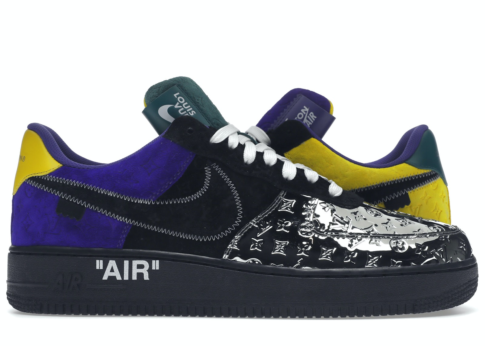 Nike x Louis Vuitton Air Force 1 Low Virgil Abloh  WhiteBlue Sneakers   Farfetch